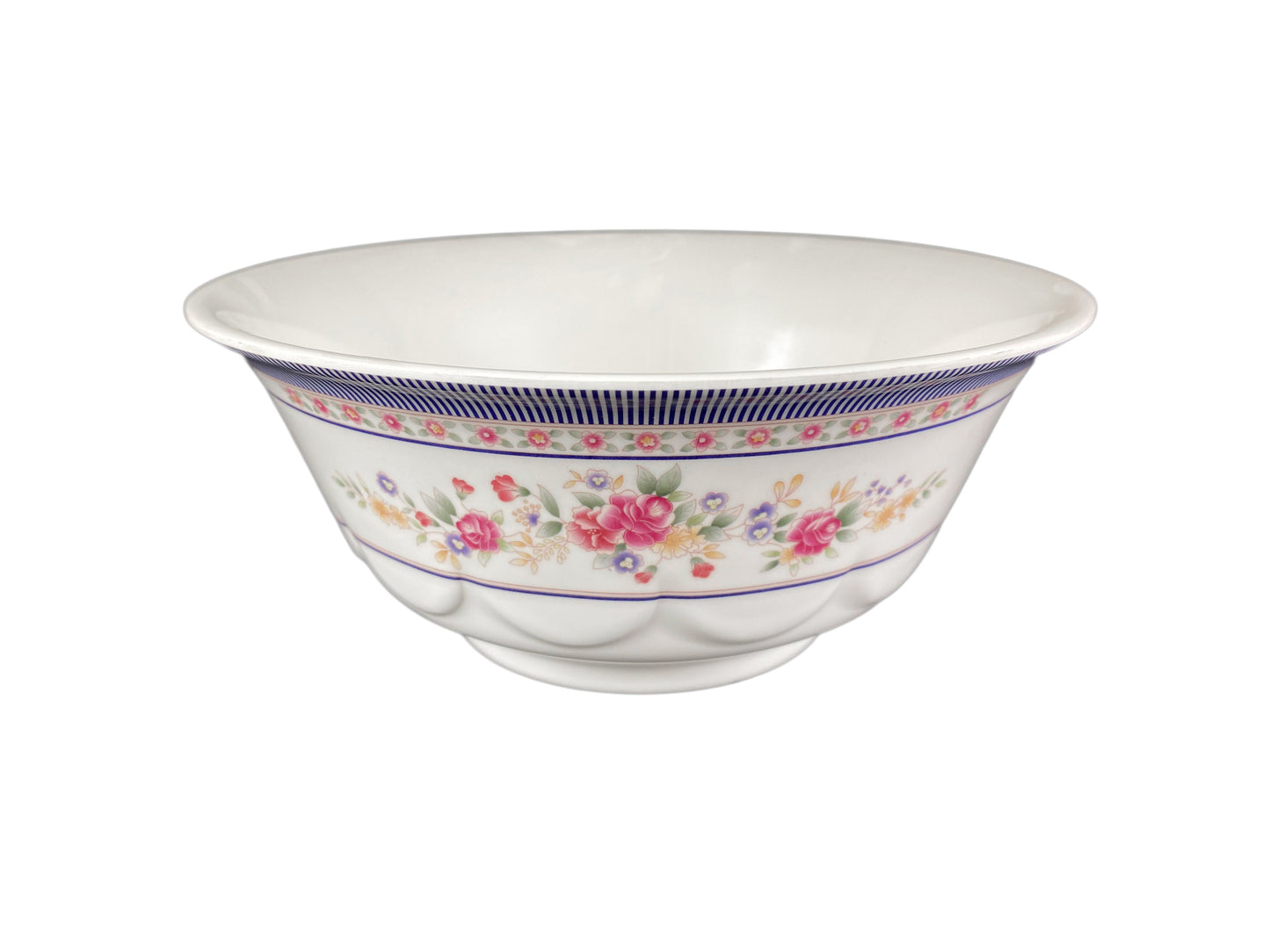 Thunder Group 5285AR 53 oz Round Scalloped Melamine Bowl, Rose