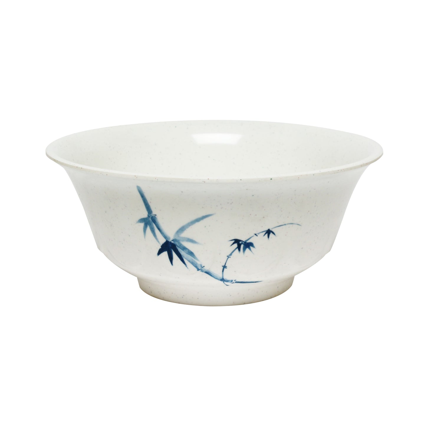 Thunder Group 5285BB Blue Bamboo 1.66 Qt. Round Melamine Scalloped Bowl - 12/Case