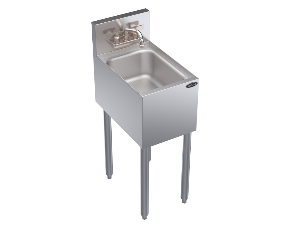 Krowne KR19-1C Commercial Hand Sink w/ 14"L x 10"W x 7"D Bowl