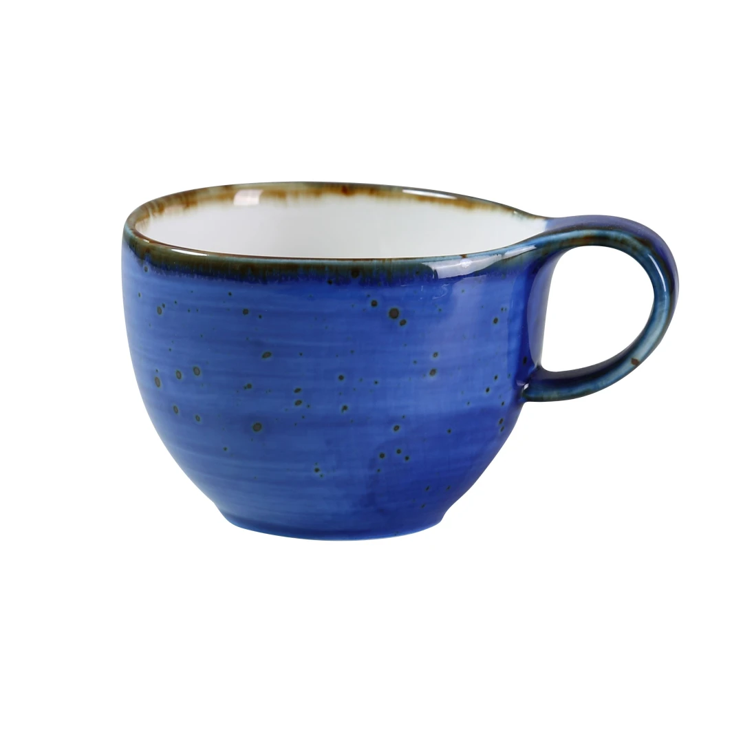 Yanco LY-001BU Lyon Coffee/Tea Cup 7 Oz. 4" Dia. X 2-5/8"H