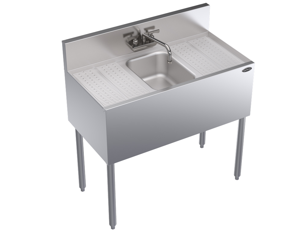 Krowne KR19-31C 36" 1 Compartment Sink w/ 10"W x 14"L Bowl, 10" Deep