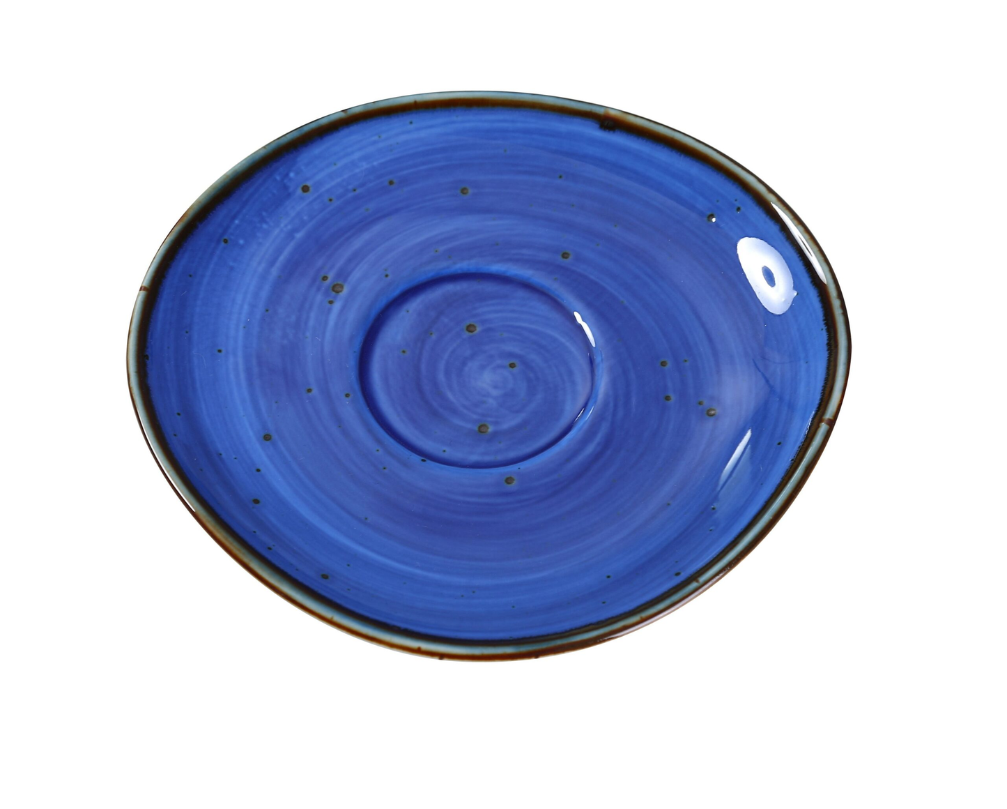 Yanco LY-002BU Lyon Saucer 6-1/2"L X 3/4"H Freeform