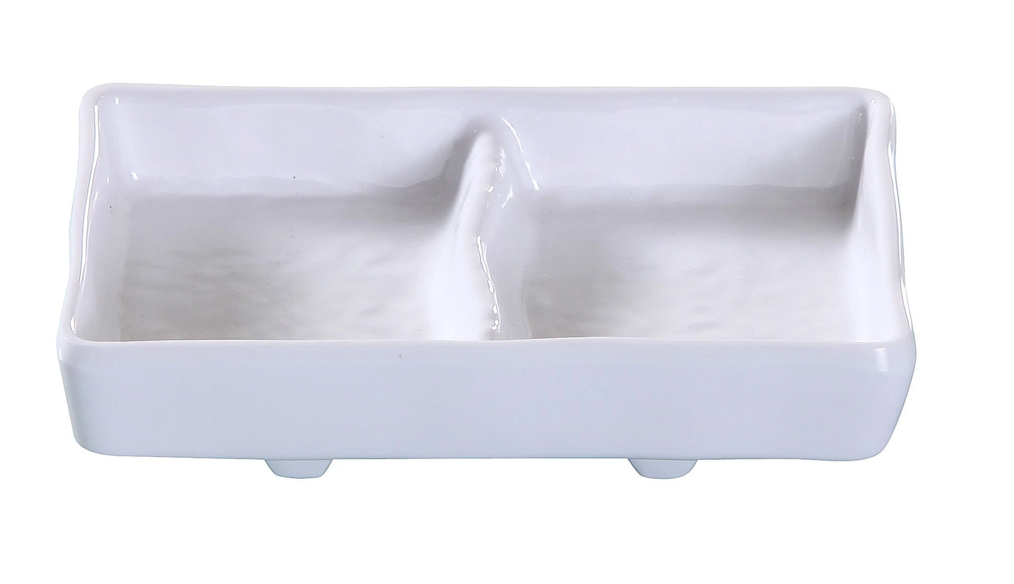 Yanco OK-4031 Osaka Divided Dish 5-3/4" L X 2-3/4"W Rectangular