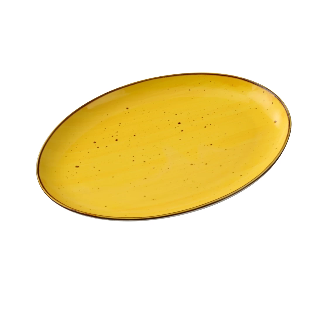 Yanco LY-2110YL Lyon Platter 10"L X 7"W X 1"H Oval