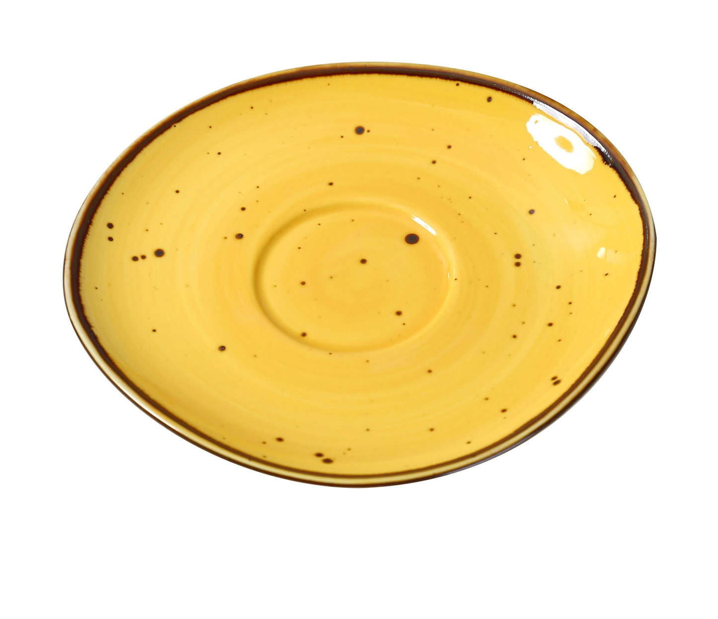 Yanco LY-002YL Lyon Saucer 6-1/2"L X 3/4"H Freeform