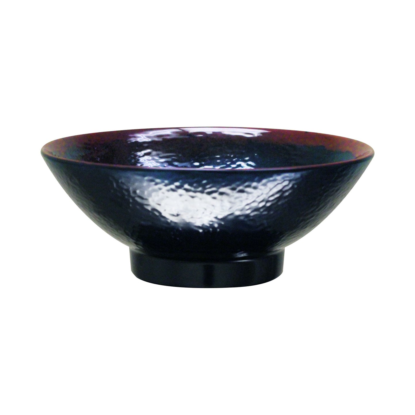Thunder Group 5770TM Tenmoku Black 24 oz. Round Melamine Soup Bowl - 12/Pack