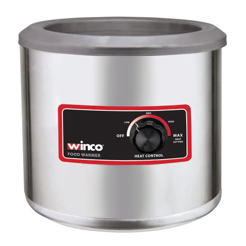 Winco FW-7R250 Countertop Food Warmer - Wet w/ (1) 7 qt Pan Well, 120v