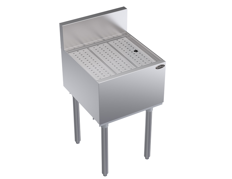 KROWNE KR19-GS18 Under Bar Freestanding Drainboard, 18 inch W x 19 inch D