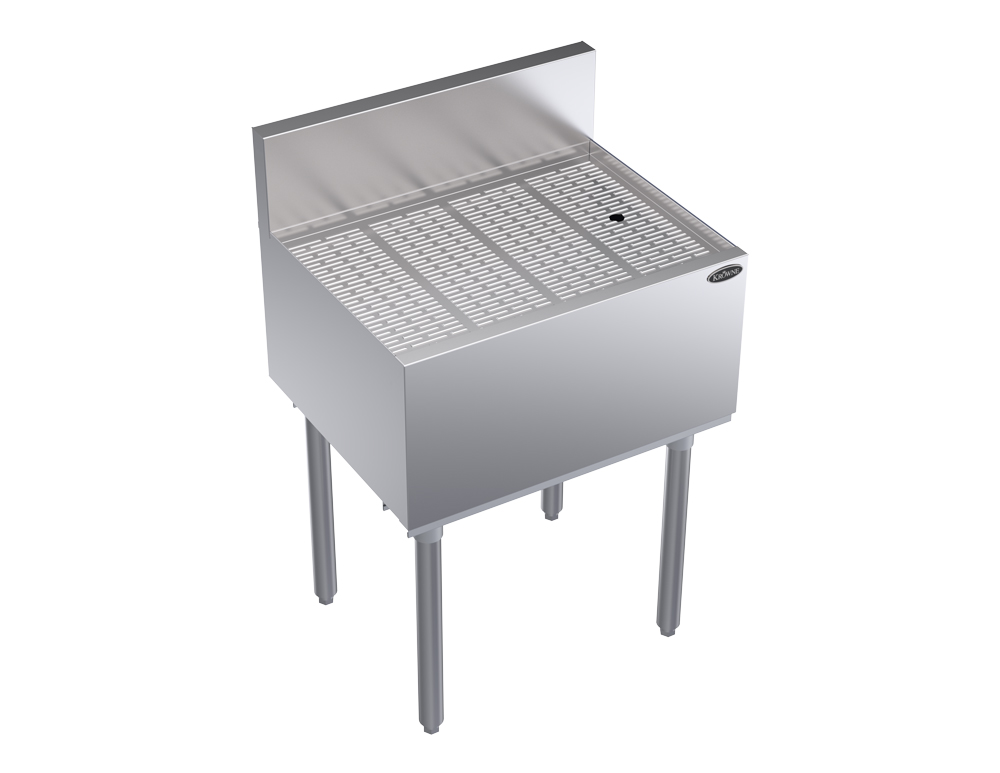 KROWNE KR19-GS24 Under Bar Freestanding Drainboard, 24 inch W x 19 inch D