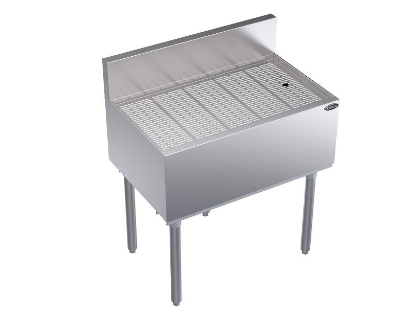 KROWNE KR19-GS30 Under Bar Freestanding Drainboard, 30 inch W x 19 inch D