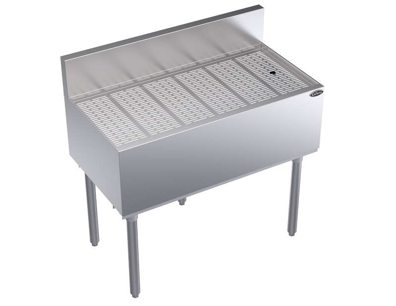 KROWNE KR19-GS36 Under Bar Freestanding Drainboard, 36 inch W x 19 inch D