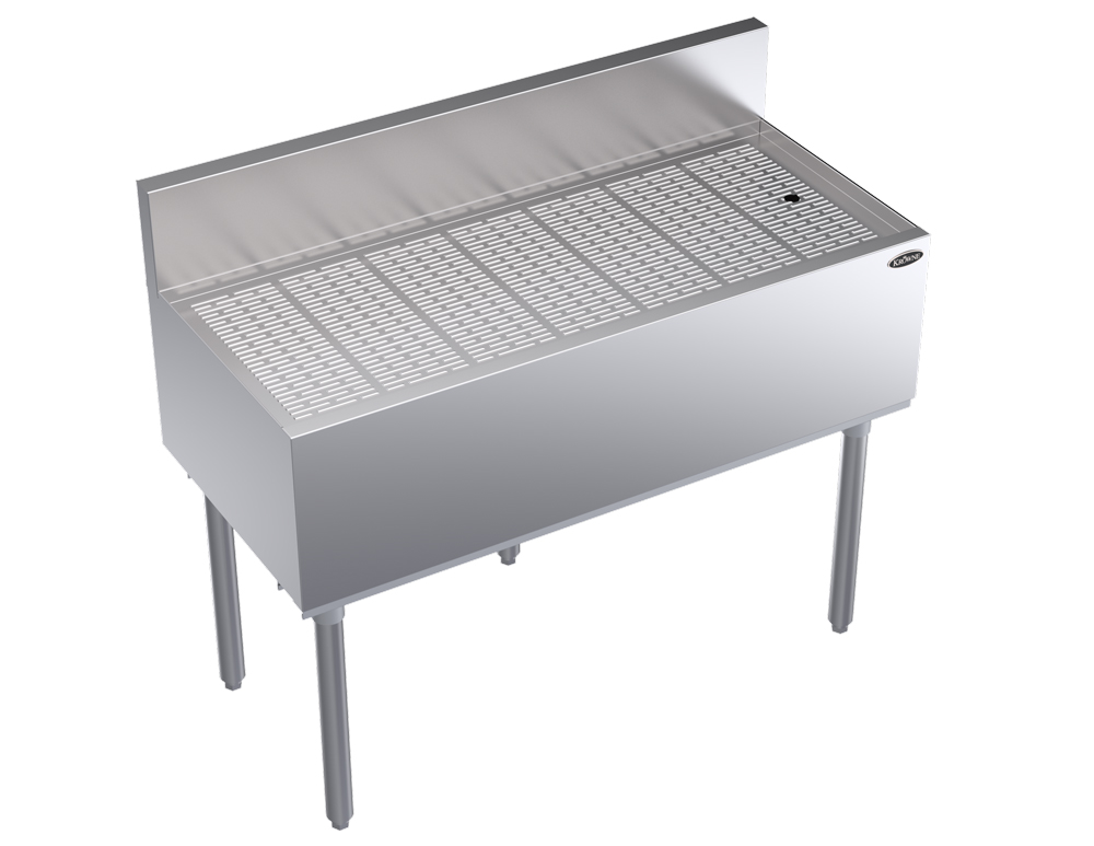 KROWNE KR19-GS42 Under Bar Freestanding Drainboard, 42 inch W x 19 inch D