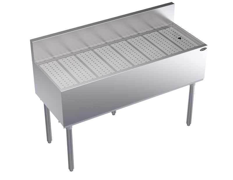 KROWNE KR19-GS48 Under Bar Freestanding Drainboard, 48 inch W x 19 inch D