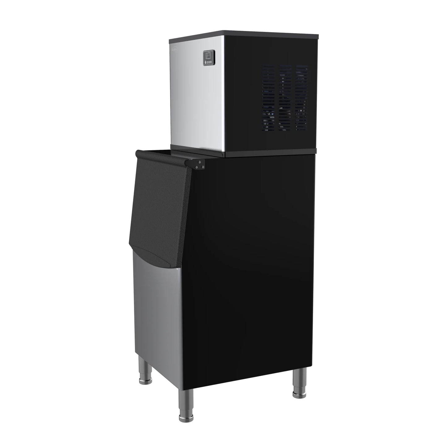 KoolMore CIM-315 25 In. Stainless-Steel Commercial Air Cooled Modular Ice Maker With Full Cube Production 315lbs/24h