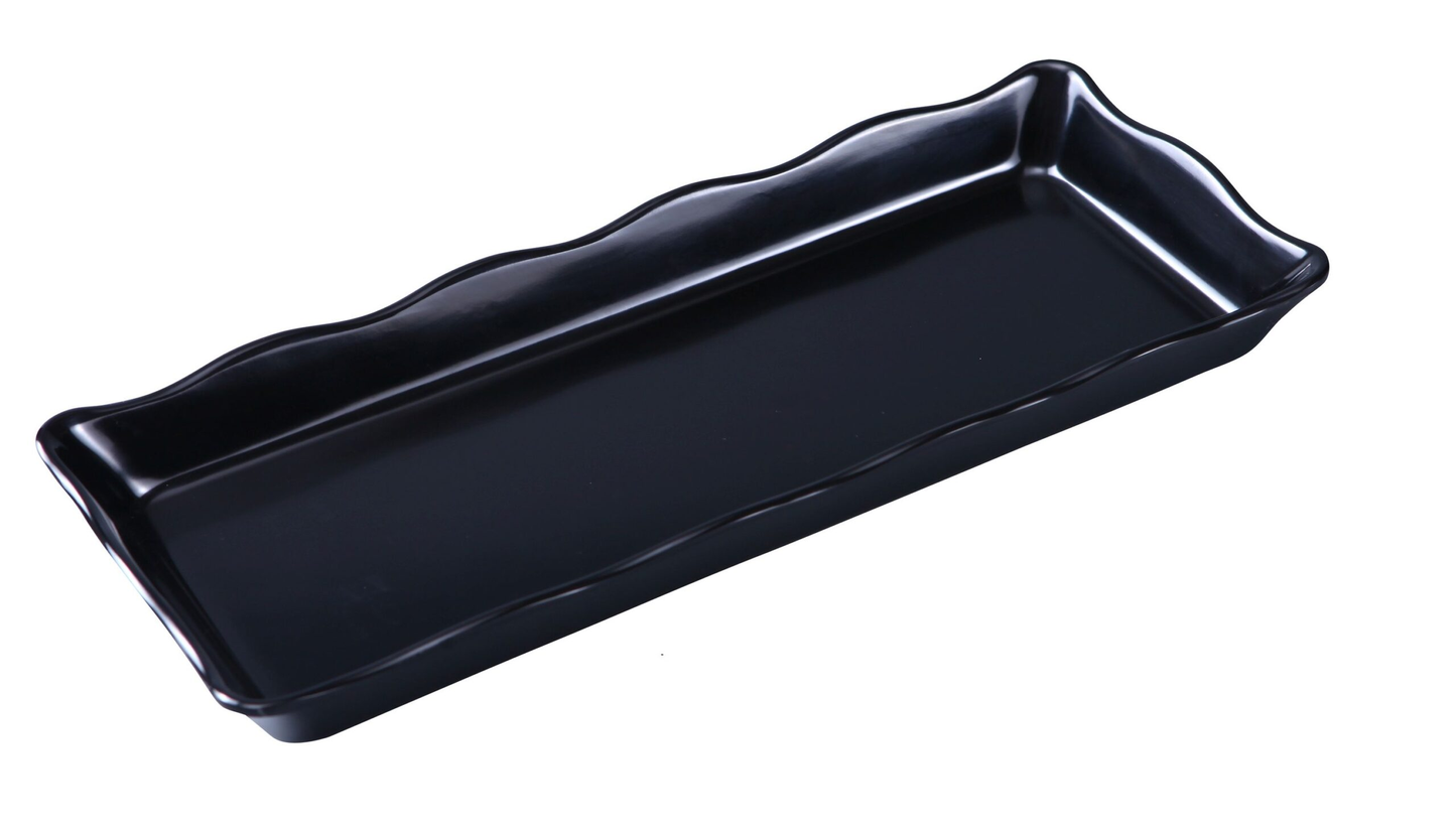 Yanco DC-6014B Serving Tray 14" X 5-1/4" X 1" Rectangular