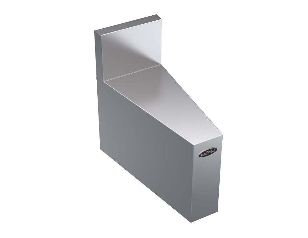 Krowne KR19-R15 19" Rear Angle - 15 Degree, 7" Back Splash