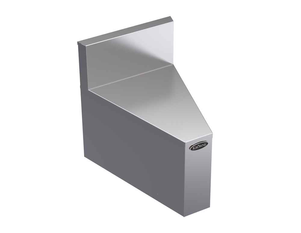 Krowne KR19-R30 19" Rear Angle - 30 Degree, 7" Back Splash