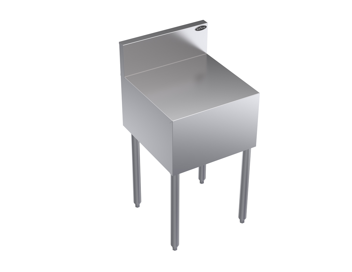 Krowne KR19-RS18 18"W Cash Register Stand w/ Stainless Top, 30"H