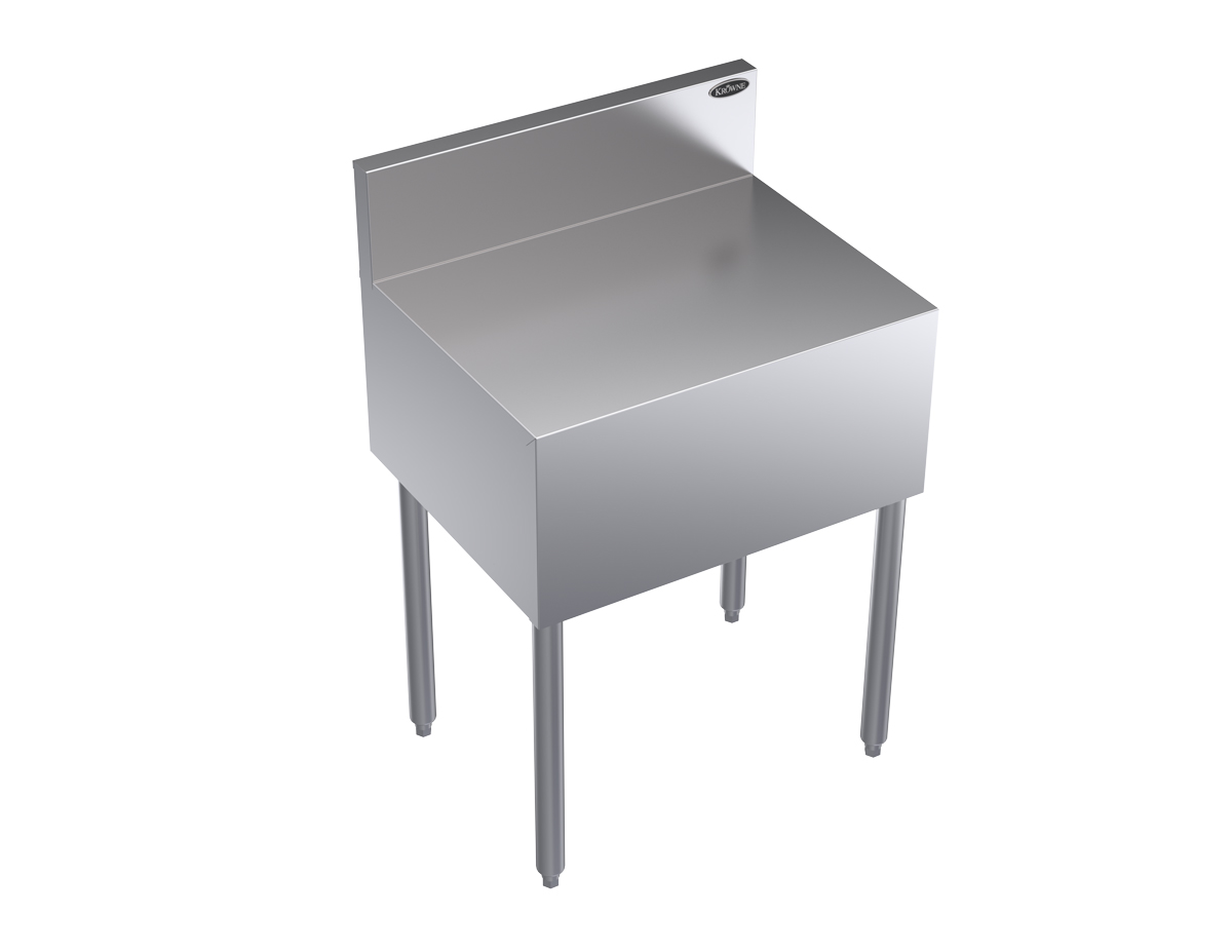 Krowne KR19-RS24 24"W Cash Register Stand w/ Stainless Top, 30"H