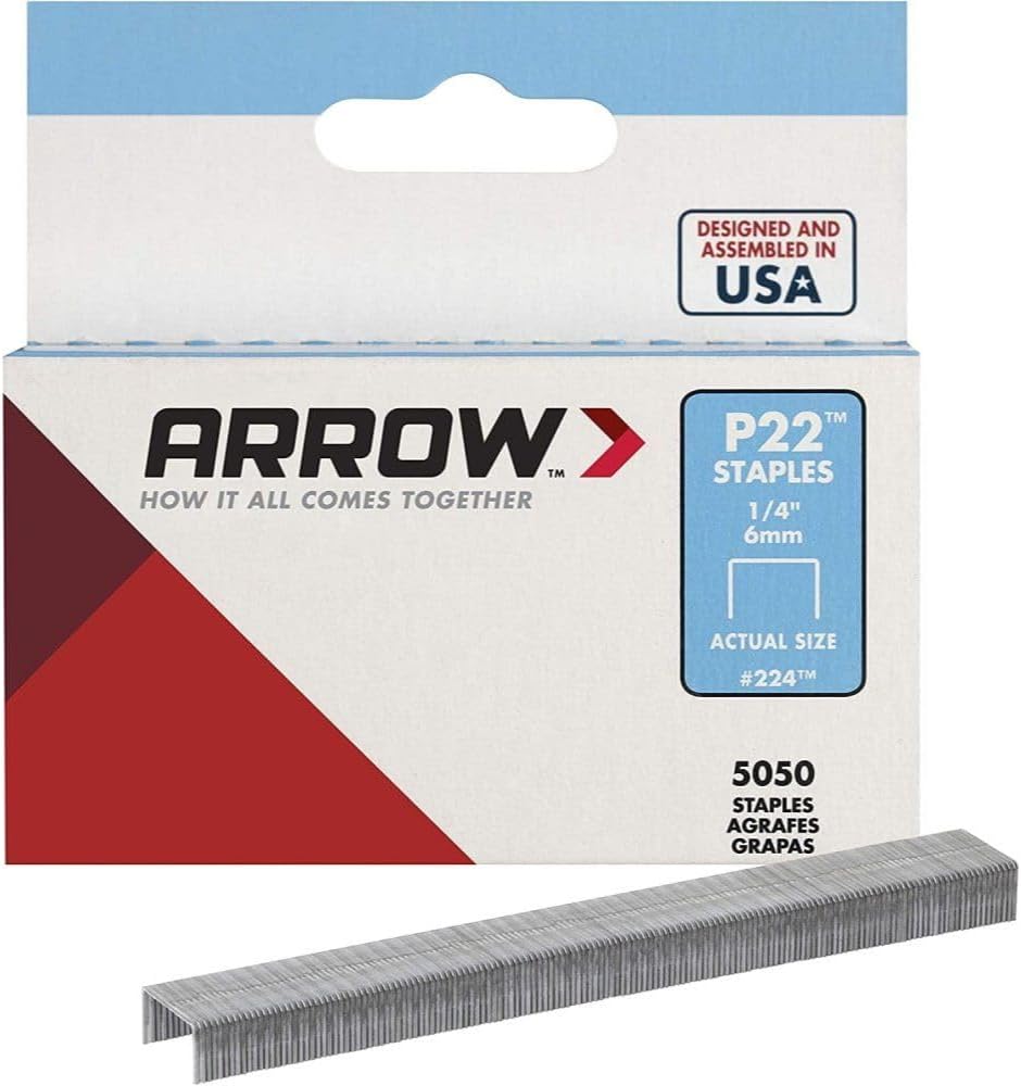 ARROW #224 Staples, Steel, 1/4 inch, 80 BOXES (USA)