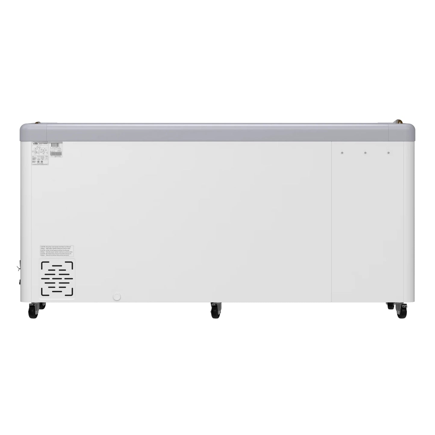 Koolmore KM-GDC-71SD 70 In. Commercial 14-Pan Gelato Ice Cream Dipping Cabinet Display Freezer With Sliding Glass Door- 20 Cu Ft.