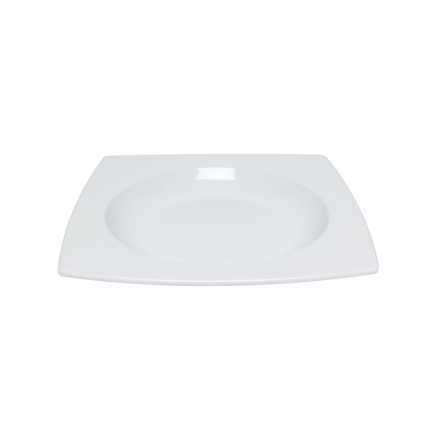 Thunder Group 63010WT Classic White 22 oz. Square Melamine Bowl - 12/Pack