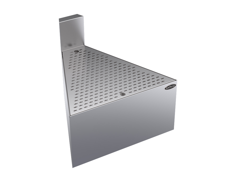 Krowne KR24-DF45 24" Front Angle - 45 Degree, 6 1/2" Back Splash w/ Straight Corner