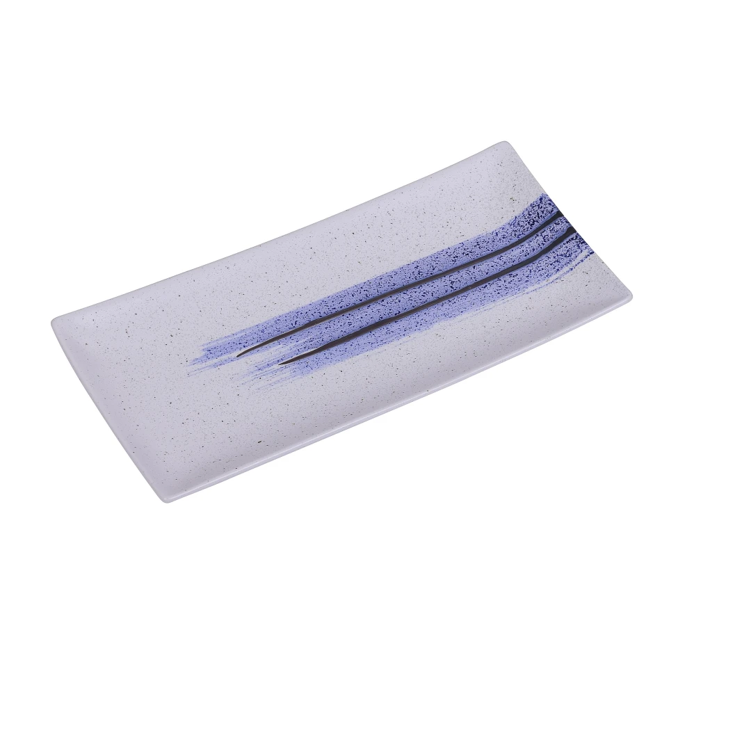 Yanco OC-3110 Ocean Sushi Plate 10"L X 4-1/4"W Rectangular
