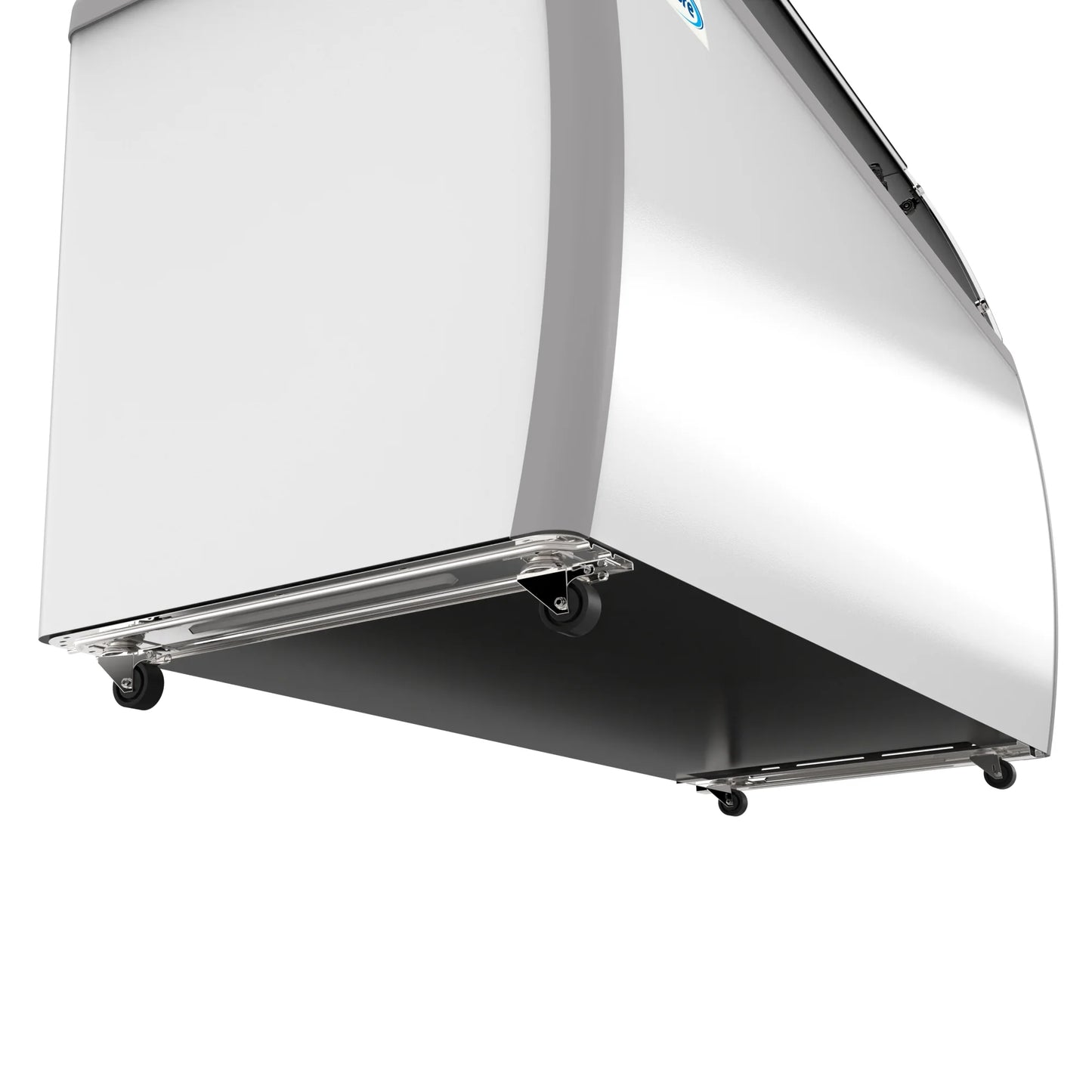 Koolmore KM-ICD-71SD-FG 70 In. Commercial 12 Tub Ice Cream Dipping Cabinet Display Freezer With Sliding Glass Door And Sneeze Guard- 20 Cu Ft.