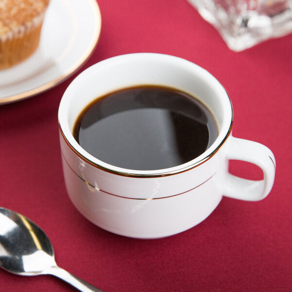 CAC GRY-23 8 oz. Golden Royal Stacking Cup - 36/Case