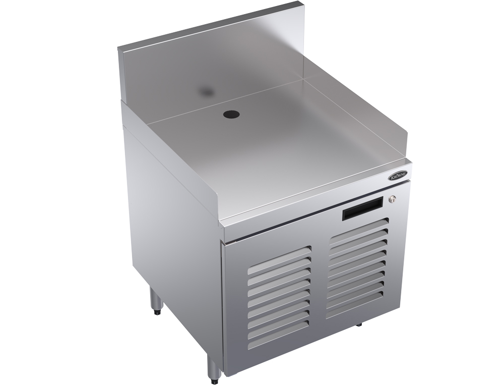 Krowne KR24-PC24 24"W Cash Register Stand w/ Stainless Top, 26"H