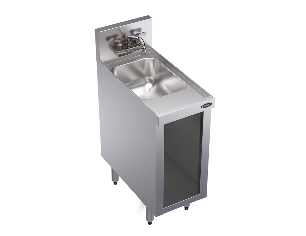 KROWNE KR24-S12C Under Hand Sink Unit, Open Base, 12 inch W x 24 inch D