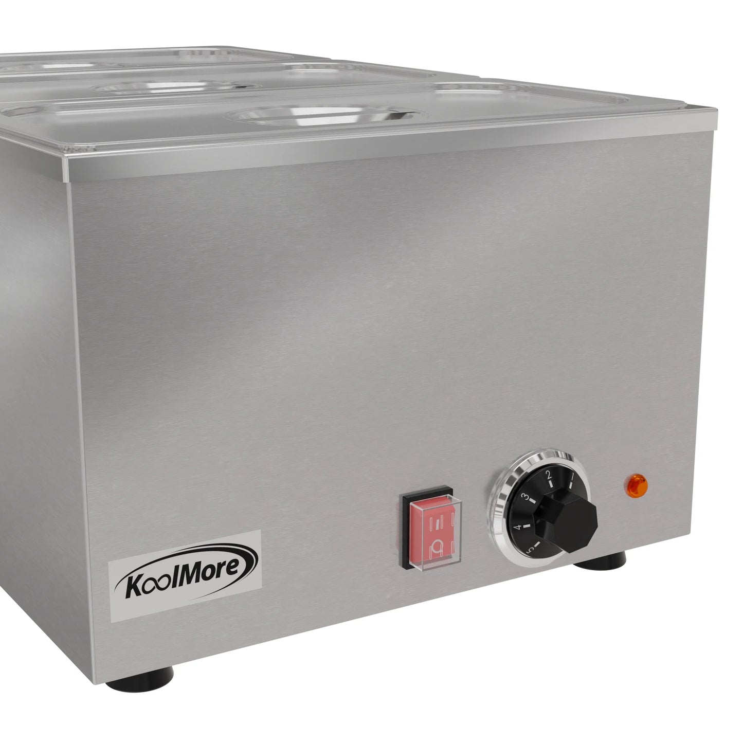 Koolmore CFW-3 6Qt. Three-Section Buffet Countertop Food Warmer Electric