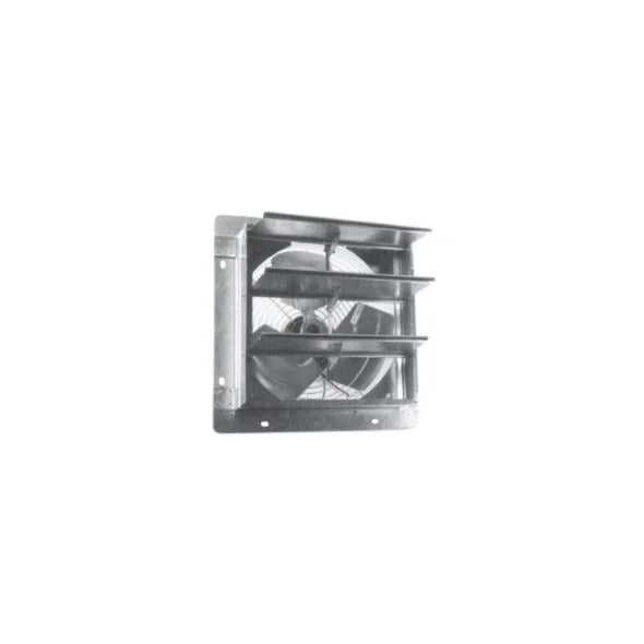 FloAire FEPRSM24 Axial Wall Mount Exhaust Fan 24 inch w/ Shutters 2167 CFM 1PH 0.25HP 120V Direct Drive