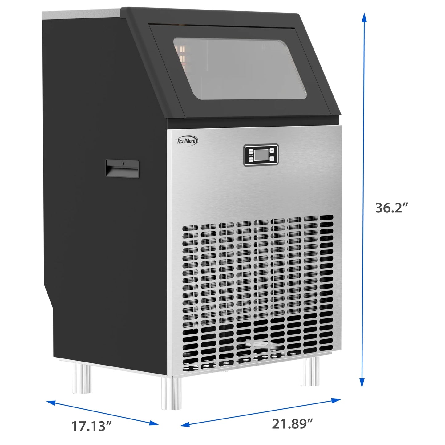 KoolMore CIM265 Commercial 22"W Ice Maker Air Cooled Undercounter 265 Lbs/24h