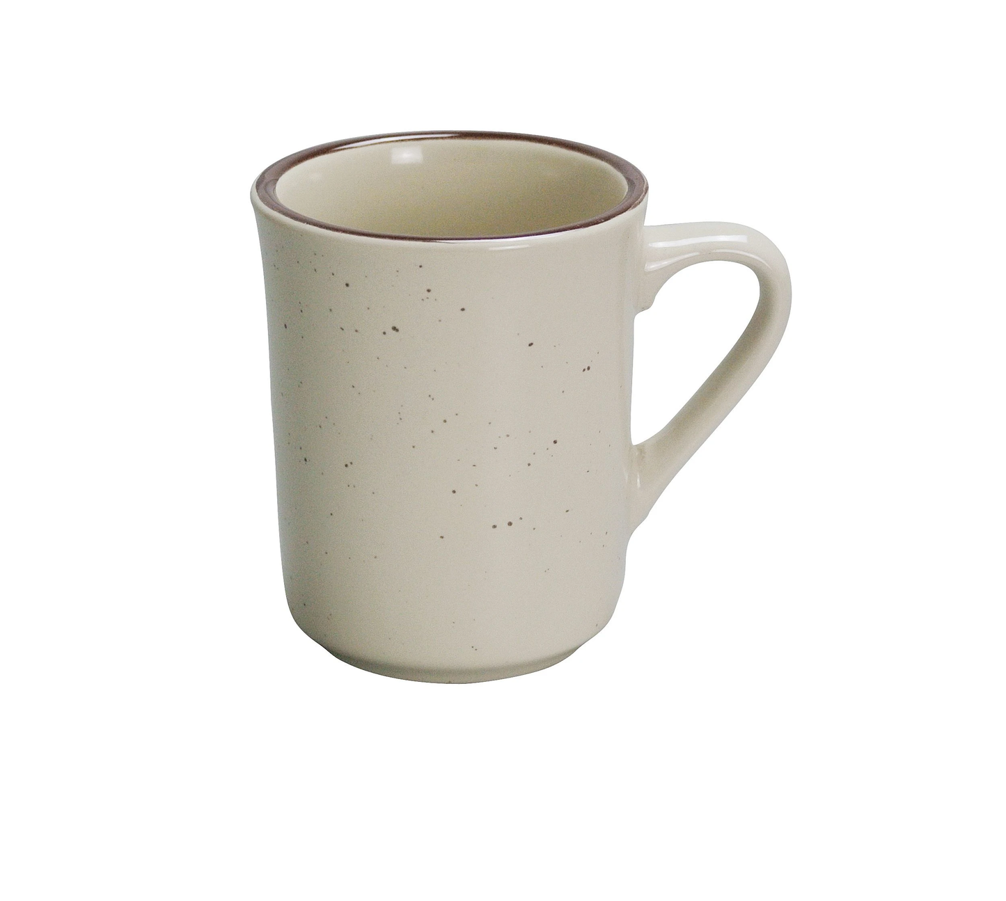 Yanco BR-17 Brown Speckled Ventura Mug 7 Oz. 3-1/2" Dia. X 3-1/2"H