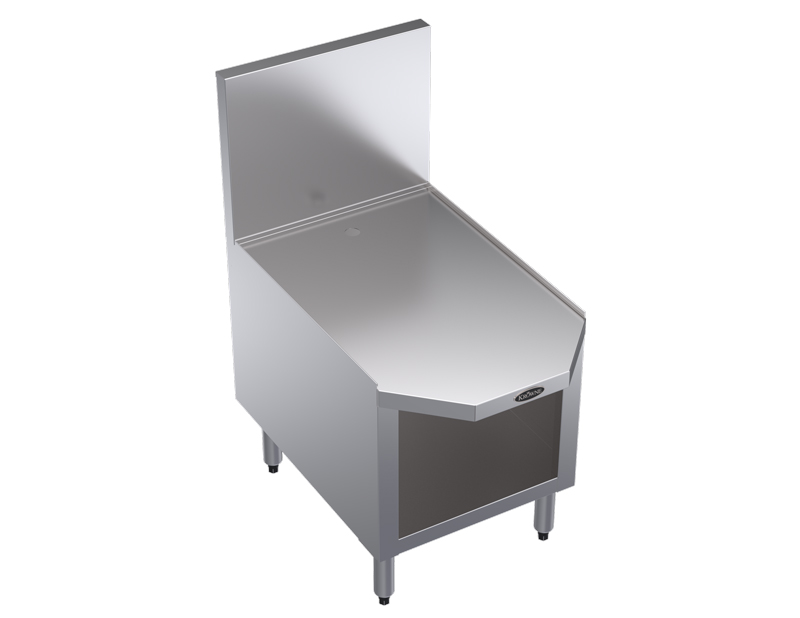 KROWNE KR29-18FD Underbar Blender Station, Cabinet Base, Stainless Steel, 18 inch W x 29 inch D