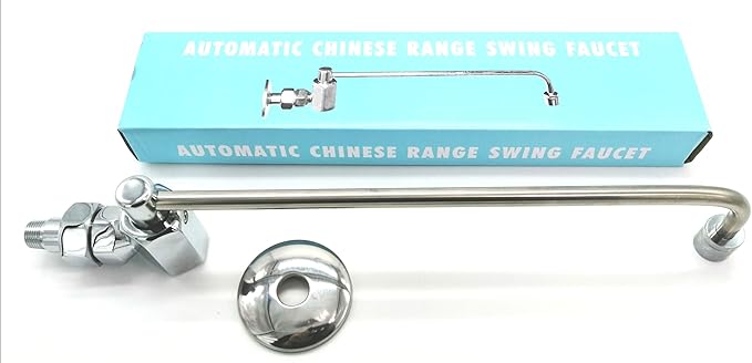 SUNNY SF-12 Wok Range Faucet Swing Wall Mount with 12" Spout