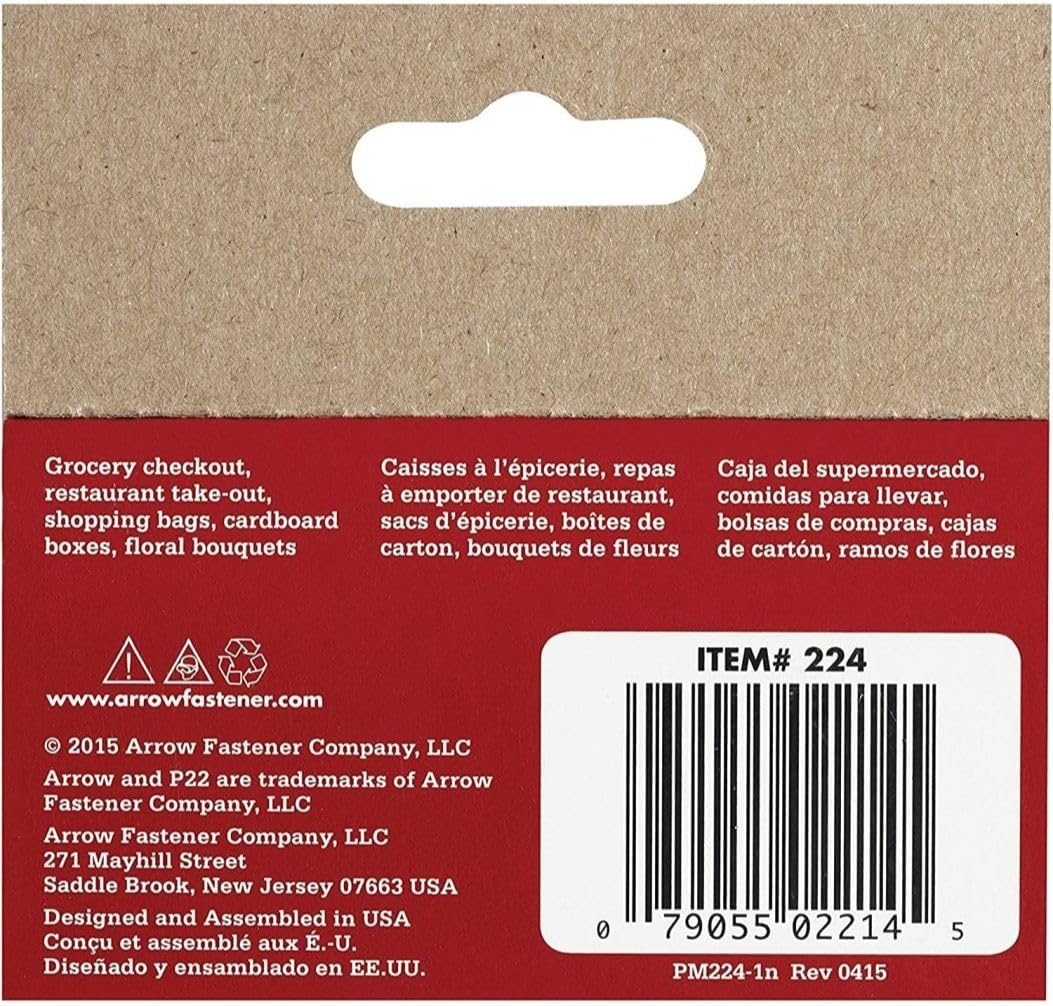 ARROW #224 Staples, Steel, 1/4 inch, 80 BOXES (USA)