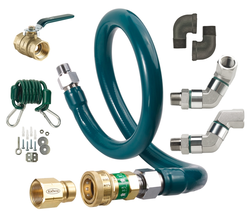 Krowne M10036K10 36" Gas Connector Kit w/ 1" Female/Male Couplings