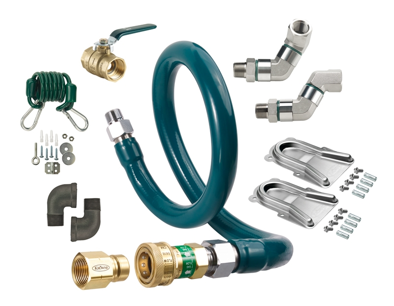 Krowne M10036K 36" Gas Connector Kit w/ 1" Male/Male Couplings