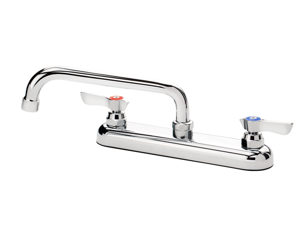 Krowne 13-808L Deck Mount Faucet - 8" Swing Spout, 8" Centers