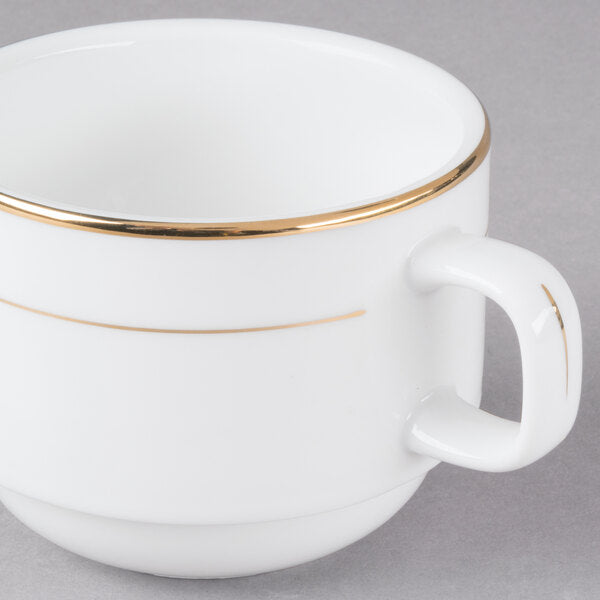 CAC GRY-23 8 oz. Golden Royal Stacking Cup - 36/Case