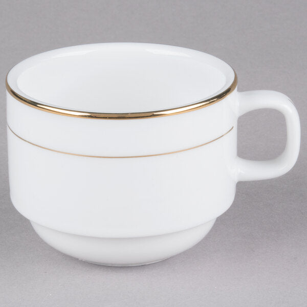 CAC GRY-23 8 oz. Golden Royal Stacking Cup - 36/Case