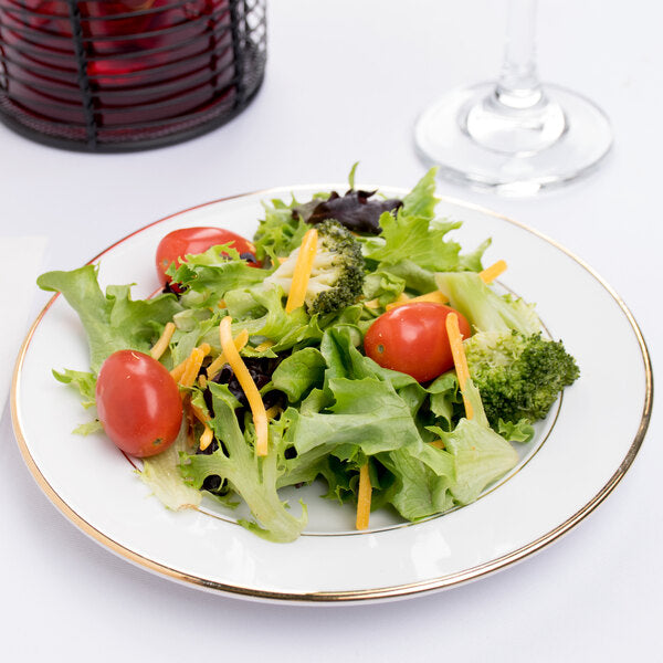 CAC GRY-7 7" Dia. Golden Royal Plate - 36/Case