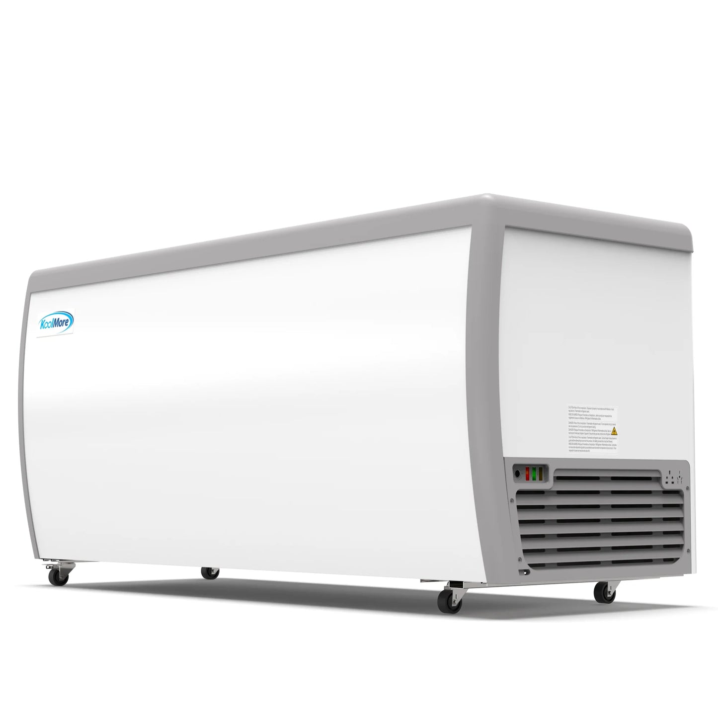 Koolmore KM-ICD-71SD 70 In. Commercial 12 Tub Ice Cream Dipping Cabinet Display Freezer With Sliding Glass Door- 20 Cu Ft.