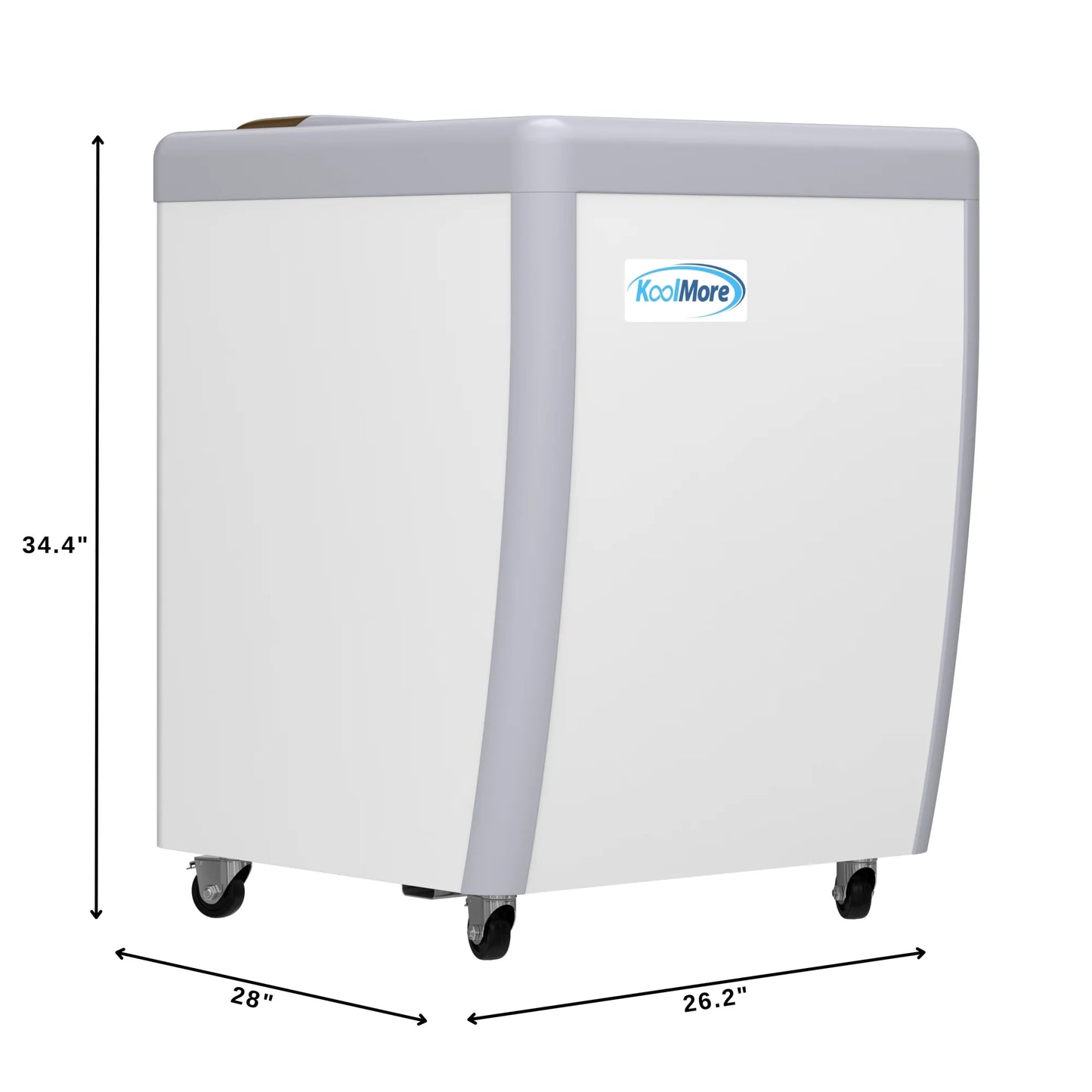 Koolmore KM-GDC-26SD 26 In. Commercial 5-Pan Gelato Ice Cream Dipping Cabinet Display Freezer With Sliding Glass Door- 6 Cu Ft.