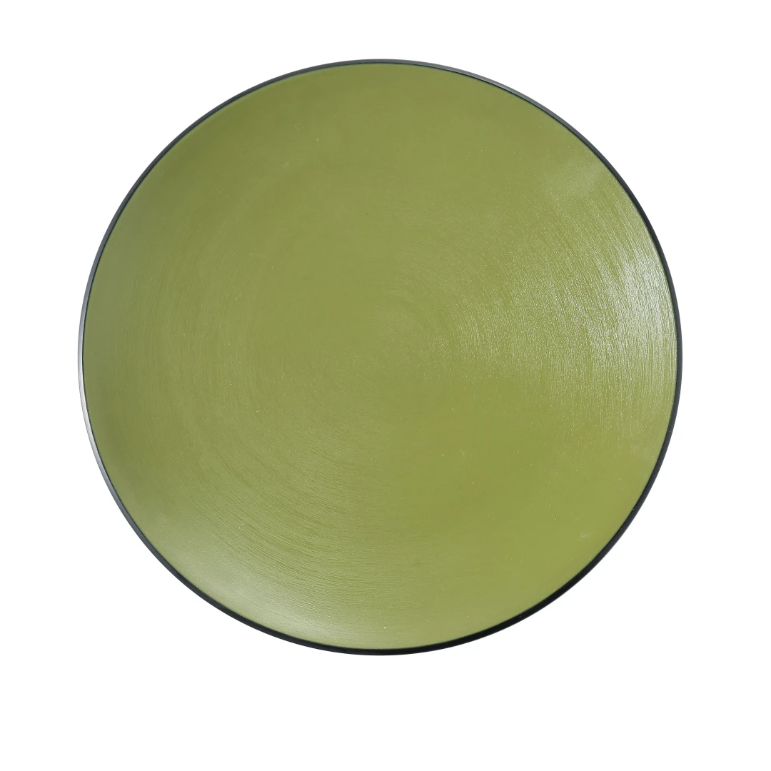 Yanco BM-110GR 10 1/4" Round Melamine Dinner Plate, Green