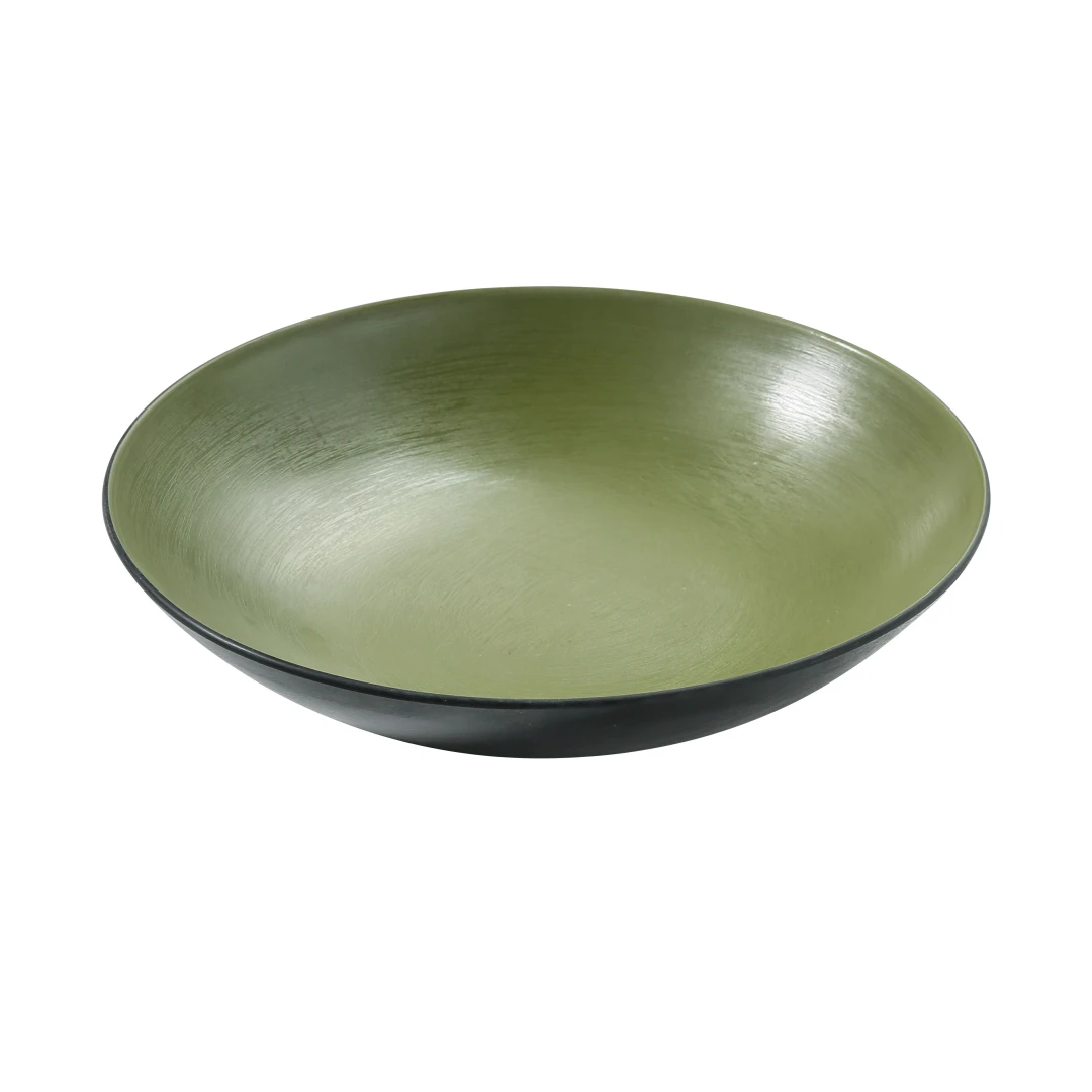 Yanco BM-309GR 30 oz Round Melamine Salad/Pasta Bowl, Green