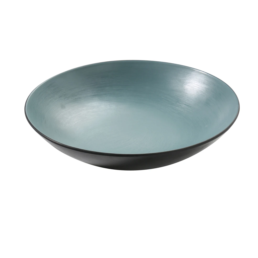 Yanco BM-309TL 30 oz Round Melamine Salad/Pasta Bowl, Teal